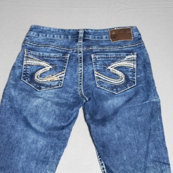 Silver Jeans Berkley women's sz W26/L34 washed blue colour skinny straight leg - Picture 4 of 13